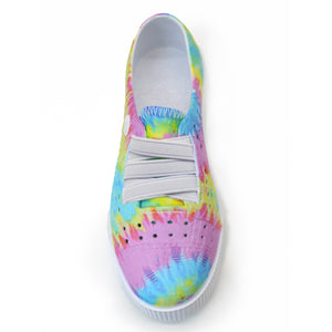 Kids Tie Dye Blowfish Slip On Shoes