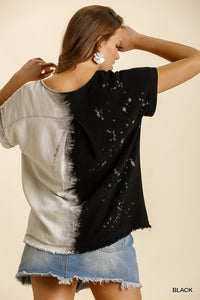 Down With The Dye Linen Top
