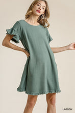 Load image into Gallery viewer, Frayed Edge Linen Dress-Regular and Plus Size