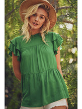 Load image into Gallery viewer, Carmen Peplum Top-2 Colors Available