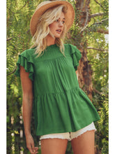 Load image into Gallery viewer, Carmen Peplum Top-2 Colors Available