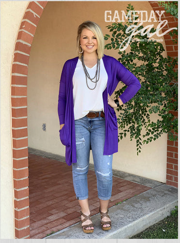 Erica Purple Cardigan