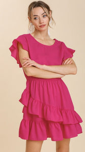 Let Her Shine Ruffle Dress- 2 Colors Available