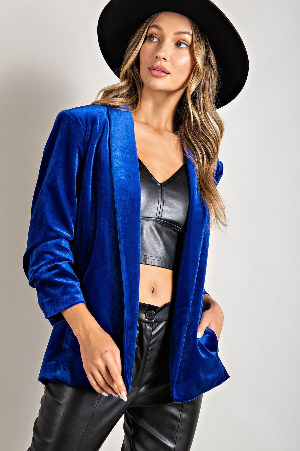 You're On My Mind Velvet Blazer-Multiple Colors Available