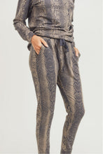Load image into Gallery viewer, Charmer Snakeskin Joggers(Matching Top Available)