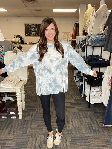 Made To Be Cute Tie Dye Long Sleeve Top