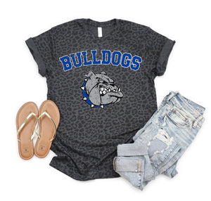 Black Leopard Bulldogs Graphic Tee