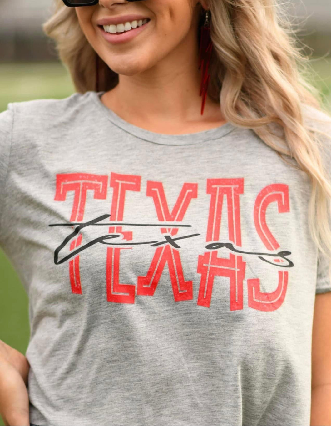Texas Red & Black Graphic Tee