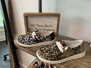 Star Struck Slip On Shoes-Tan Leopard