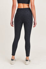 Load image into Gallery viewer, Textured Star Black Full Length Leggings