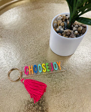 Load image into Gallery viewer, Multi Colored Quote Keychains-Multiple Designs Available