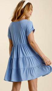 Eden Tiered Baby Doll Dress-5 Colors Available