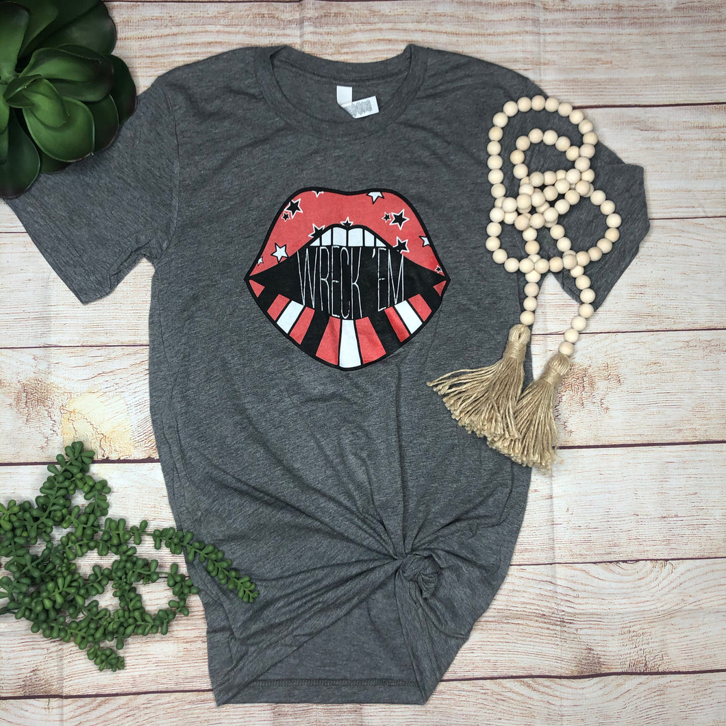 Wreck ‘Em Lips Graphic Tee
