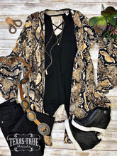 Load image into Gallery viewer, Skye Copper Snake Skin Kimono