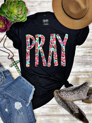 PRAY Hand Painted Graphic Tee