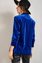 Load image into Gallery viewer, You&#39;re On My Mind Velvet Blazer-Multiple Colors Available