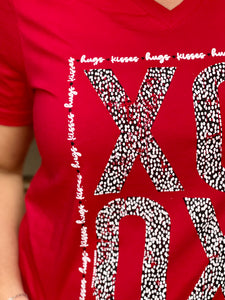 XOXO Hugs & Kisses Graphic Tee-2 Shirt Options