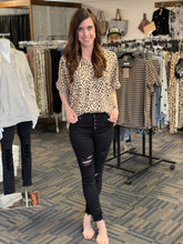 Load image into Gallery viewer, Spotted In Style Flowy Top in Taupe