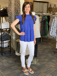 Carmen Peplum Top-2 Colors Available