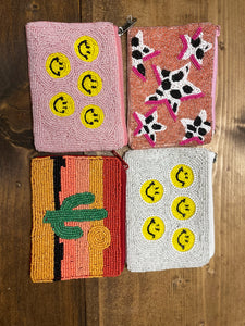 Beaded Coin Purses-Multiple Prints Available