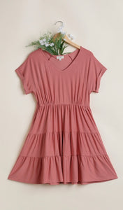 Eden Tiered Baby Doll Dress-5 Colors Available