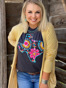 Callie’s Floral Texas Graphic Tee