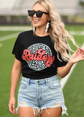 Raiders Leopard Graphic Tee