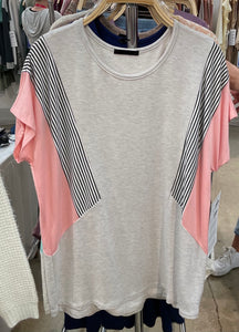 Uniquely You Color Block Top-2 Colors Available