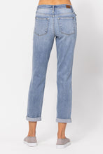 Load image into Gallery viewer, Here To Stay Bleach Wash Boyfriend Jeans