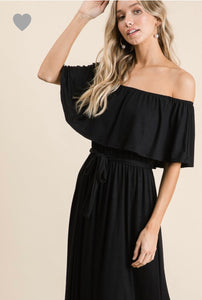 Darcy Black Off Shoulder Dress