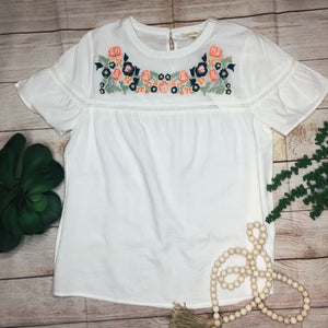 Make A Statement Embroidery Top