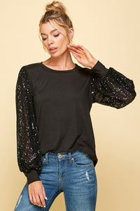Shine Bright Sequin Long Sleeve-Multiple Colors Available