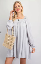 Load image into Gallery viewer, Swiss Dot Smocked Square Neck Dress-2 Colors Available