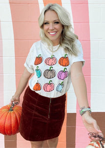 Colorful Pumpkins Graphic Tee