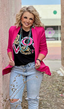 Load image into Gallery viewer, Callie Ann Leopard Stacked Love Graphic Tee