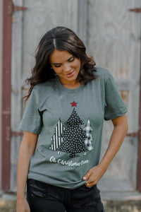 Oh Christmas Tree Graphic Tee-Short & Long Sleeve Available