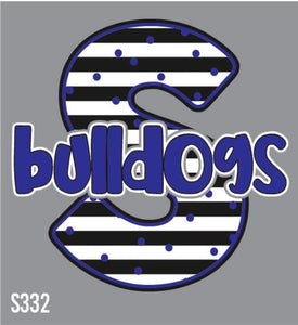 Striped Stamford Bulldogs Graphic Tee