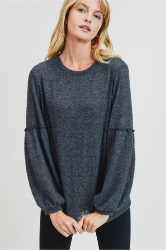 Keep Things Simple Long Sleeve Top