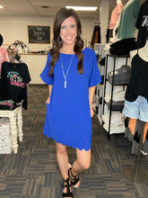 Load image into Gallery viewer, Kenlee Scalloped Dress- 2 Colors Available