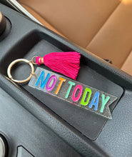 Load image into Gallery viewer, Multi Colored Quote Keychains-Multiple Designs Available