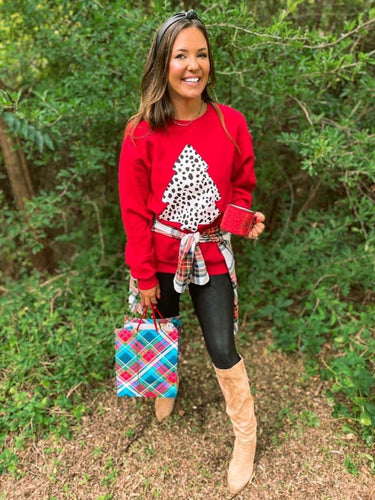 Spotted Christmas Tree Sweatshirt