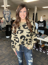 Load image into Gallery viewer, It Was Just A Dream Fringe Leopard Sweater