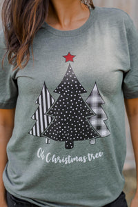 Oh Christmas Tree Graphic Tee-Short & Long Sleeve Available