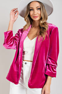 You're On My Mind Velvet Blazer-Multiple Colors Available