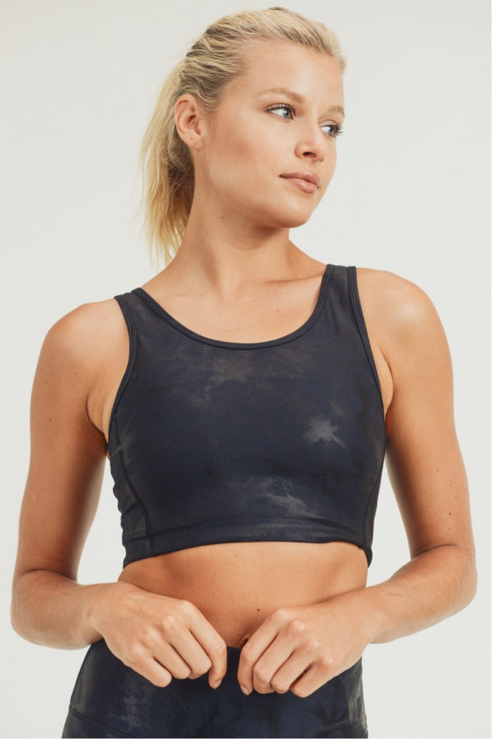 Metallic Foil Sports Bra(matching tights available)