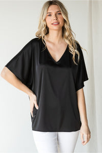 Satin Dreams Flowy Top