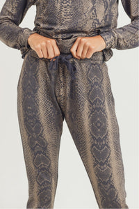 Charmer Snakeskin Joggers(Matching Top Available)
