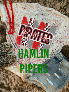 Hamlin Pipers Paint Splatter Graphic Tee