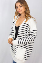 Load image into Gallery viewer, *Deals &amp; Steals* Striped Oversized Cardigan