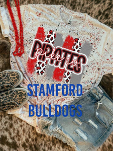 Stamford Bulldogs Paint Splatter Graphic Tee